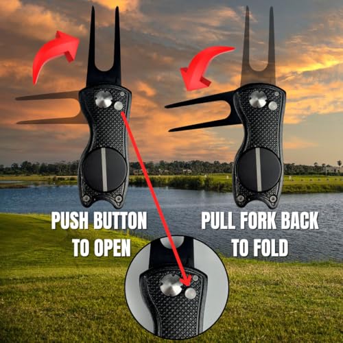 Golf Bag Accessories for Men – Golf Club Water Brush, 50 Golf Tees, Divot Tool & 12x20 Inch Towel - Golf Gifts for Men, Mens Golfing Gifts, Golf Essentials for Men, Golf Accessories Kit - style: Golf Accessories Combo
