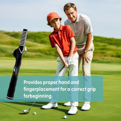 Right-Handed Golf Grip Trainer – Golf Grip Training Aid for Beginners, Women & Kids – Essential Grip Trainer Golf Kit to Master Correct Grip Posture and Improve Swing