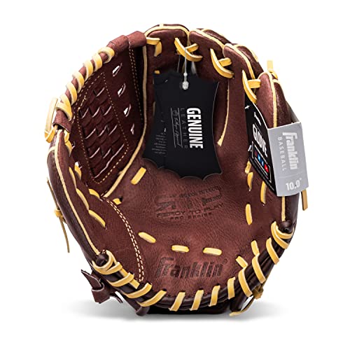 Franklin Sports Baseball Gloves - RTP Pro Adult + Kids Baseball Mitt - Outfield + Infield Gloves