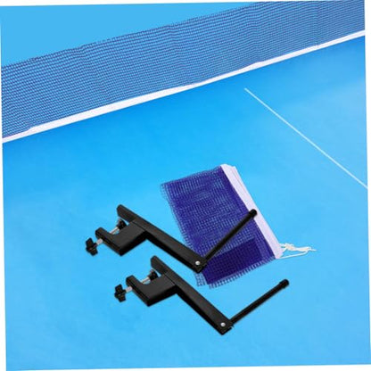POPETPOP Table Tennis Net Clamps Pong Net Set Post for Outdoor Indoor Retractable Easy Installation