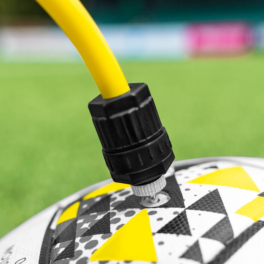 FORZA Pump that Ball™ | Ball Pump & Needle – Hand Pump for Sports Ball Inflation, Extendable Nozzle, Needle Adapter Included, Compact Portable Pump for Soccer Basketball Volleyball Football Equipment