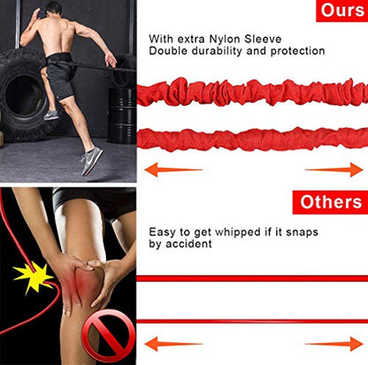 Resistance Training Rope Explosive Force Bounce Physical Training Resistance Rope Improving Speed, Stamina and Strength - color: 6.6ft Elastic rope