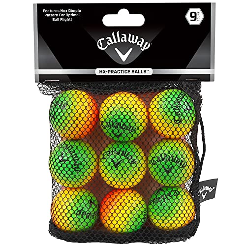 Callaway HX Practice Balls - Multi Color - 9 Pack