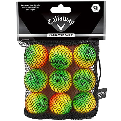 Callaway HX Practice Balls - Multi Color - 9 Pack