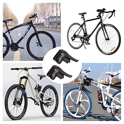 Dual Head Bike Track Pump - 2 Pieces with Bicycle Valve Connector & Adapter