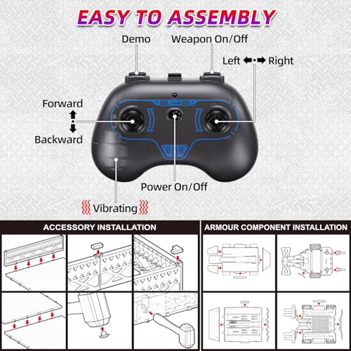 Remote Control Battle Robots, RC Fighting Robots Toys for Kids - 2.4Ghz Fighting Robot Game Set Toys for Kids, Battle Bots with Arena, Combat Robot STEM Toys Gifts for Boys Age 5 & Up