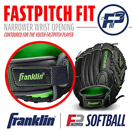 Franklin Sports Girls Softball Glove-Women's Windmill Fastpitch+Slowpitch Softball Glove-Right and Left Hand-Adult - color: Lime, size: 12.5"