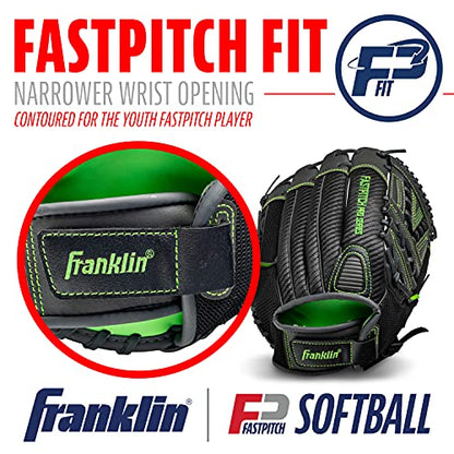 Franklin Sports Girls Softball Glove-Women's Windmill Fastpitch+Slowpitch Softball Glove-Right and Left Hand-Adult - color: Lime, size: 13"