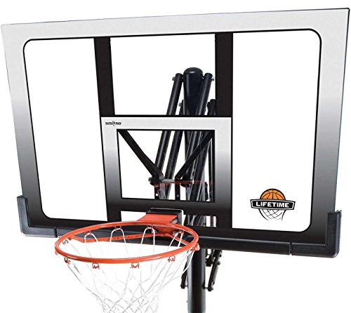 Lifetime Outdoor Basketball Hoop - 52 in Shatterproof Backboard, Adjustable