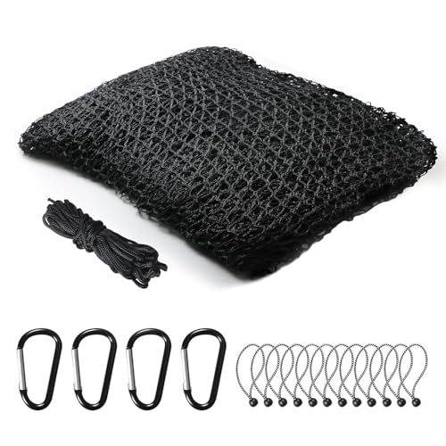 Sports Netting,Golf Practice Net Hitting Net with 33Feet Nylon Rope Also for Baseball, Hockey, Soccer, LAX and More - 10x10ft/10x15ft/10x20ft/10x25ft/10x30ft/10x40ft/10x50ft