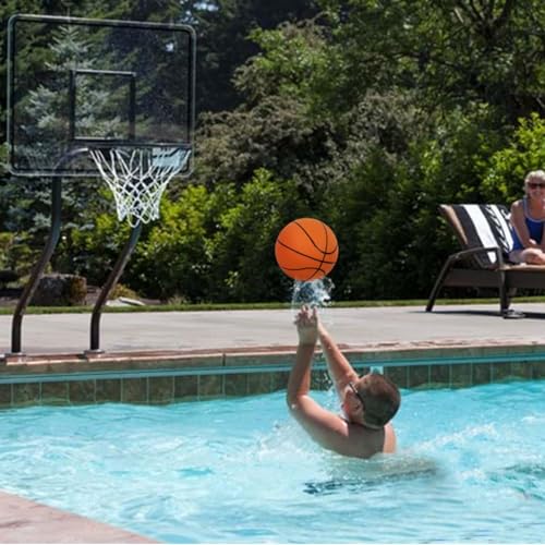 Aoneky Size 6 Youth Basketball for Indoor Outdoor Training with Air Pump, Official 28.5 Inch Rubber Mini Basketball for Kids Boys Girls Beginners