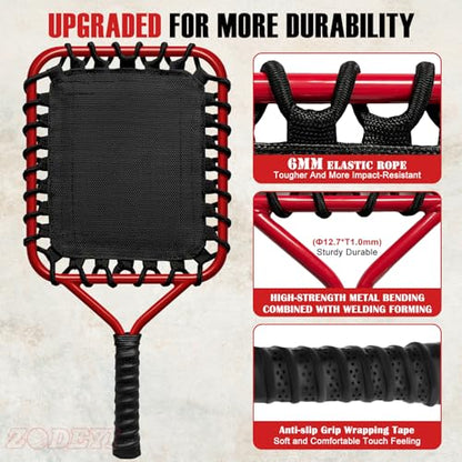 Baseball Racket for Fly Balls, Grounders, and Line Drives - Softball/Baseball Fungo Bat for Coaches and Parents to Help with Auxiliary Training - Attach a Racket Bag and Winding Tape - color: Red