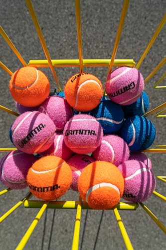 Gamma Pressureless Tennis Balls for Tennis Practice and Lessons, Longer-Term Durability and More Bounce Than Standard Tennis Balls, Pink, Bag of 18