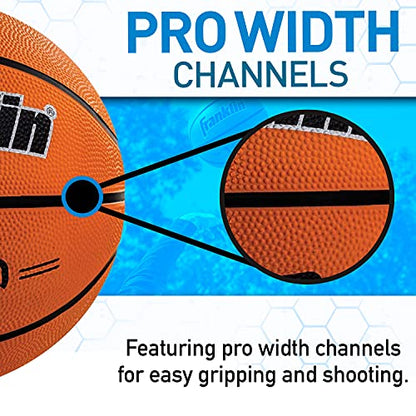 Franklin Sports Grip-Rite Indoor + Outdoor Rubber Basketballs - Official Size 29.5" Inch + 28.5" - Men's + Women's - size: Official - 29.5"