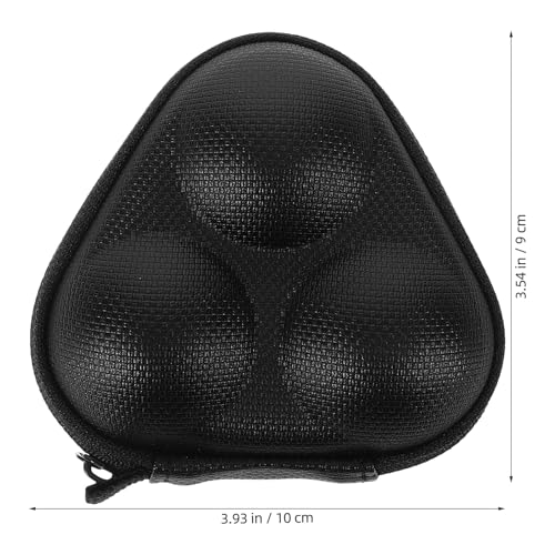 Toyvian Portable Table Tennis Ball Case Triangular Storage Box for 3 Balls Black Ping Pong Holder Outdoor Sports Equipment Organizer