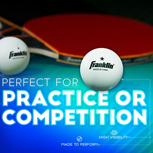 Franklin Sports Table Tennis Balls - Official Size and Weight 40mm Table Tennis Balls - One Star Professional Balls - Bulk Packs and Family Sets - style: 40 mm Pack of 36
