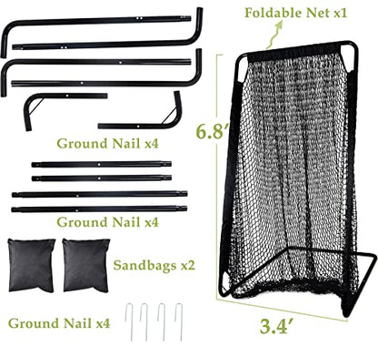 Football Kicking Cage: Quarterback Training Net for Passing Accuracy, Outdoor Practice for Youth & Adults - size: 6.8FT x 3.4FT