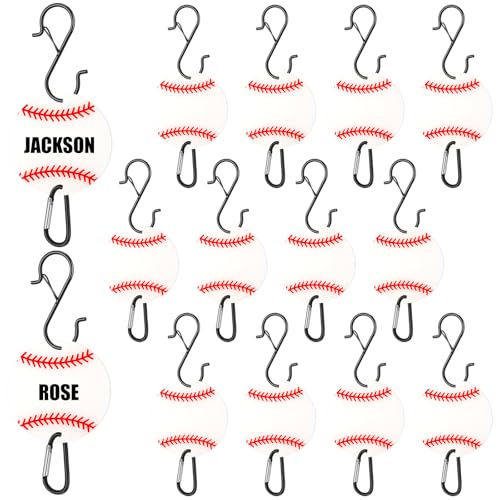 CroBlissful Bag Hook for Fence - Baseball & Softball Fence Hook, Sports Bat Bag Clip for Fences, Backpack Fences Hooks with Acrylic Board for Water Bottle Lover Player Gift(White,Baseball) - color: White, style: Baseball