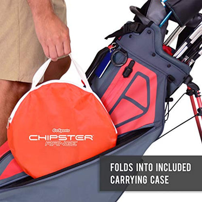 GoSports Chipster Pop-Up Golf Chipping Practice Net - Training Aid for Precision and Distance - Outdoor and Indoor Practice - Golf Gift - style: Chipster Range