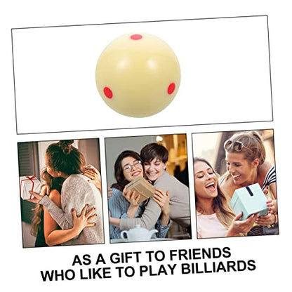 balacoo Replacement Billiard Cue Ball with Dots Pattern Phenolic Resin Training Ball for Pool Table Scratch Resistant Regulation Practice Accessory for Skill Improvement and Game Rooms