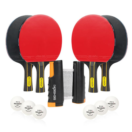 Ping Pong Paddles - High-Performance Set with Premium Table Tennis Rackets, 3-Star Ping Pong Balls, Compact Storage Case | Table Tennis Set