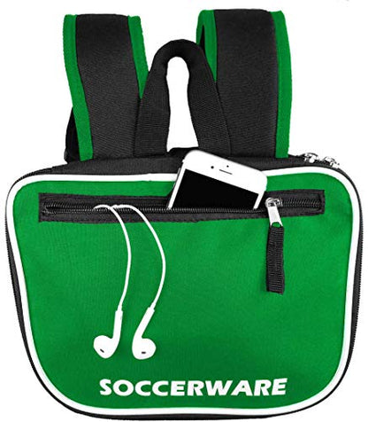 Soccer Backpack with Ball Holder Compartment - for Boys & Girls | Bag Fits All Soccer Equipment & Gym Gear (Black) - color: Green