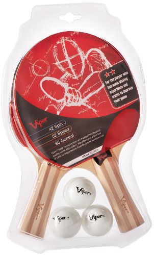 Viper Table Tennis Accessory Set (Rackets/Paddles and Balls) - style: 2 Rackets and 3 Balls