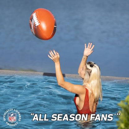 BigMouth 18” Inflatable Pool Football Officially Licensed NFL Fan Gear Merchandise Beach Ball Games for Adults and Teens - style: Chicago Bears