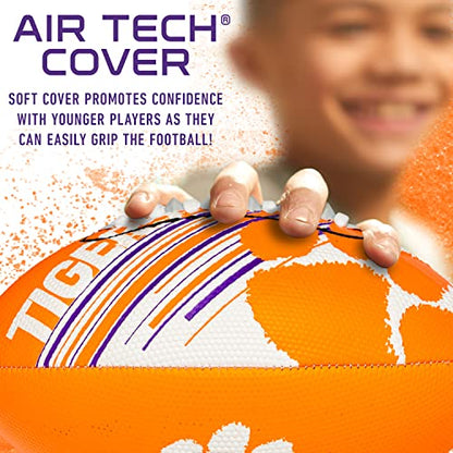 Franklin Sports NCAA Football - Youth Mini Football - 8.5" SPACELACE Easy Grip Texture - Perfect for Kids