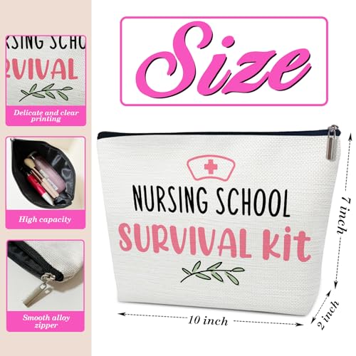Nurse Makeup Bag, Nursing School Survival Kit Cosmetic Pouch for Purse, Nursing Gifts for Women Practitioners & Students, Nurse Graduation Gifts - color: multicolor0207