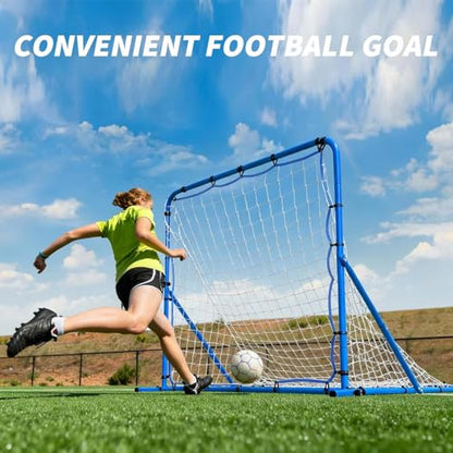 GAOMON Dual-Mode Soccer Goal Net and Soccer Rebounder Net, 4x4 Soccer Training Nets Quick-Switch Angle, for Kids Teens Adults Soccers Control, Passing, Practice