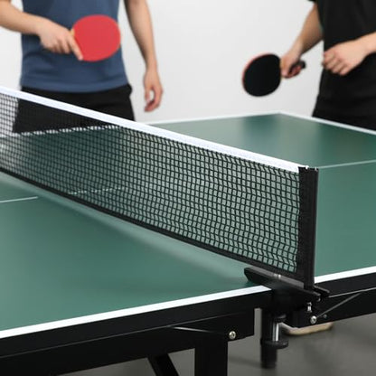 2Pcs Table Tennis Net Nylon Pingpong Net for Indoor Outdoor School Gym Black Tables Nets Replacement String Tension Table Tennis Nets Easy to Use and Portable (70.87" x 5.91")