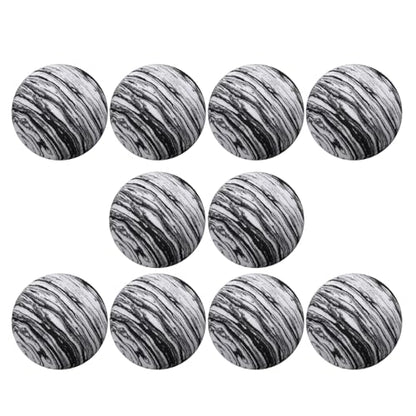 10Pcs / Set Golf Practicing Balls Rainbow Color Foam for Swing Training Training Rainbow Indoor Practice - color: black and white