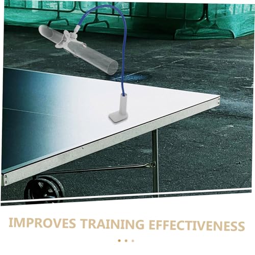 ibasenice 1set Portable Table Tennis Trainer Device Pong Training Tool for Skill Levels Practice Gear for Individual and Team Sessions Improves Hand-Eye Coordination and Reaction Speed
