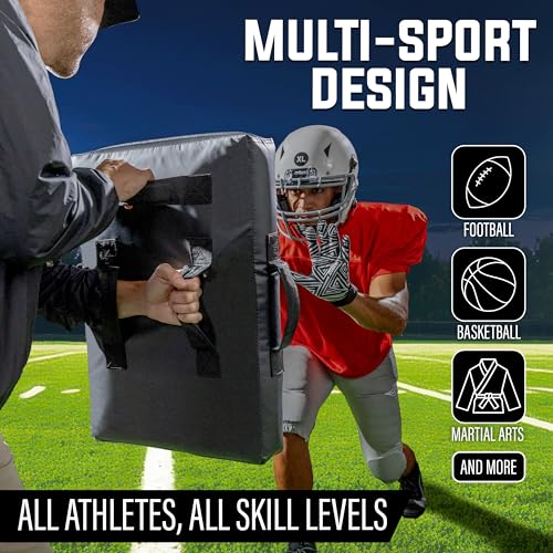 GoSports Premium Blocking Pads – Multisport Training Equipment for Football, Basketball, Lacrosse, & Martial Arts – Tackling Dummies & Kick Pads - style: 24" x 16" Standard