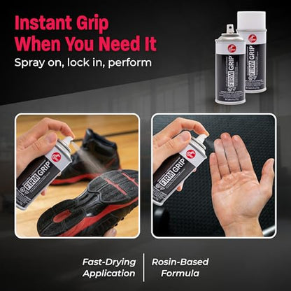 Cramer Firm Grip, Anti-Slip Grip Enhancer for Sweaty Hands & Activities Like Football, Tennis, Golf, Weightlifting, Pole Fitness & Gymnastics, Spray or Powder, 4 Ounce