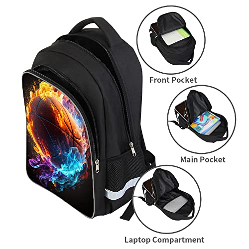 School Backpack for Boys, Basketball Backpack for Boys School Bag Suitable for 6-18 Kid, for Children Teens Elementary Middle School Bookbag Travel Back.
