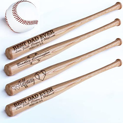 Personalized Mini Bat 18″, Custom Mini Baseball Bat, Personalized Coach Gift, Team Gift, Tee Ball, Baseball Team Coach Gift, Little League Gift, Softball Team Coach Gift - style: Senior Script