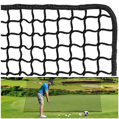 Golf Practice Net, 10Ft/15Ft/20Ft Golf Hitting Nets Heavy Duty Nylon Golf Netting for Garage Backyard - size: 10 x 10 Ft