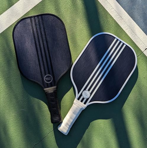 Pickleball Paddle | T300 Textured Carbon Fiber Surface | Polypropylene Honeycomb Composite Core | Cushion Grip | Single Paddle with Cover from Rally Titan for Men & Women