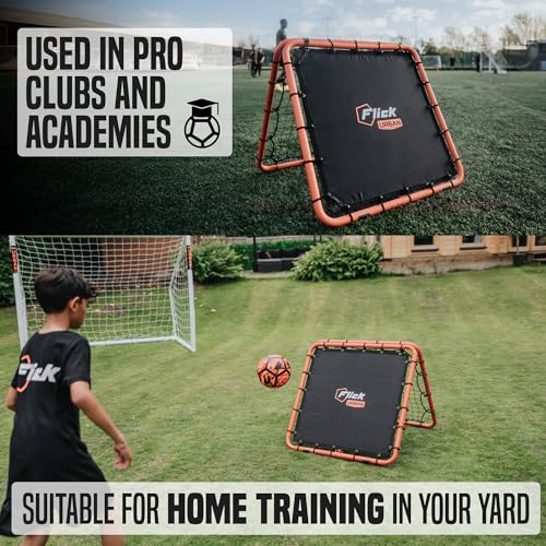Flick Urban Dual Speed Rebounder – Double-Sided Soccer Rebounder with 6 Adjustable Angles – Soccer Training Equipment for Passing & Control – Suitable for Soccer, Volleyball & Baseball