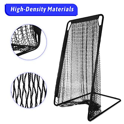 Kapler Football Kicking Cage Net - 81" x 41" Football Field Goal with Heavy Duty Steel Extra Deep Pocket and Holder Tee for Youth Punting & Place Kicks Backyard Indoor Outdoor Use