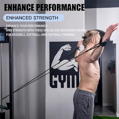 Davllin Baseball Softball Resistance Training Bands - Pitching Trainer and Arm Trainer for Pitching Arm Strength Throwing Warm up Stretching - style: 8-in-1-Ultimate