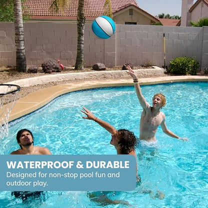 Botabee Regulation Size 9'' Swimming Pool Basketball, Waterproof, Blue (Size 6), for Ages 12+, 1 Piece - size: Size 6