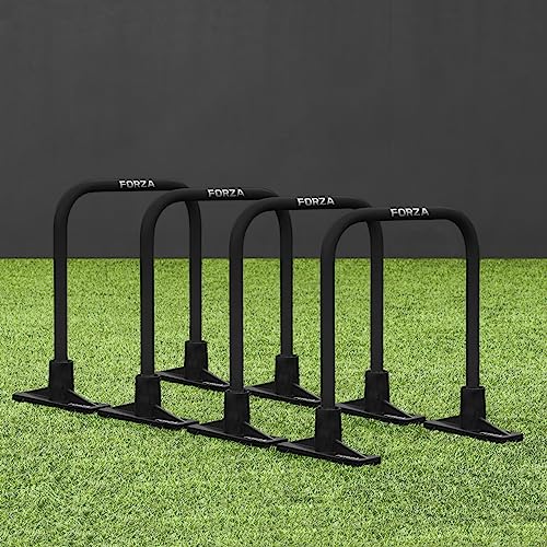 FORZA Pro Soccer Passing Arcs | Set of 4 Elite-Level Soccer Targets to Enhance Passing Techniques & Accuracy - Optional Carry Bag & Bases - color: Black, size: With Bases