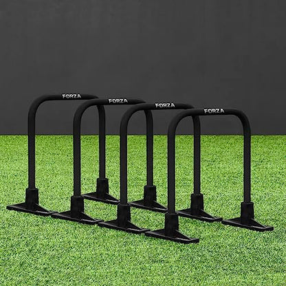 FORZA Pro Soccer Passing Arcs | Set of 4 Elite-Level Soccer Targets to Enhance Passing Techniques & Accuracy - Optional Carry Bag & Bases - color: Black, size: With Bases