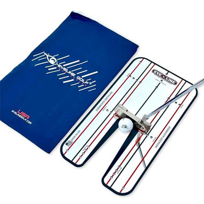 Genuine EyeLine Golf Alignment Putting Mirror - Top Training Aid on The PGA Tour - See Rapid Improvement - Helps Beginner, Junior, and Scratch Golfers - color: Classic Putting Alignment Mirror - LARGE