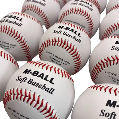 Markwort Soft 9-Inch Baseball (Dozen) - color: White