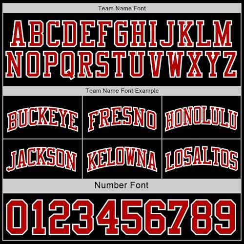 Custom Reversible Basketball Jerseys Men Youth, Personalized Sports Shirts Team Uniforms Printed Name Logo Number - color: Black and White - Red