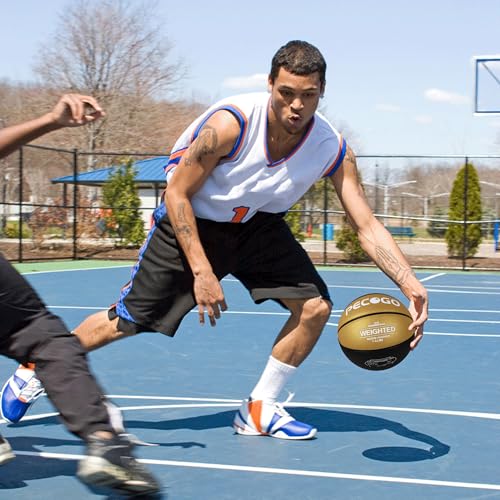 Size 7 Weighted Training Basketball (2.2/3/3.3 lbs) - Heavy Indoor/Outdoor Basketball for Dribbling, Passing, Rebounding & Skill Development - size: 3.3LBS
